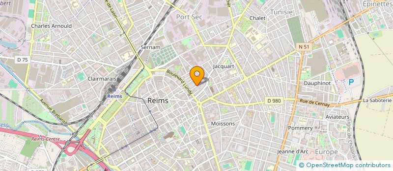 localisation de l'entreprise SCI DEBRIX-REYCHMAN  REIMS