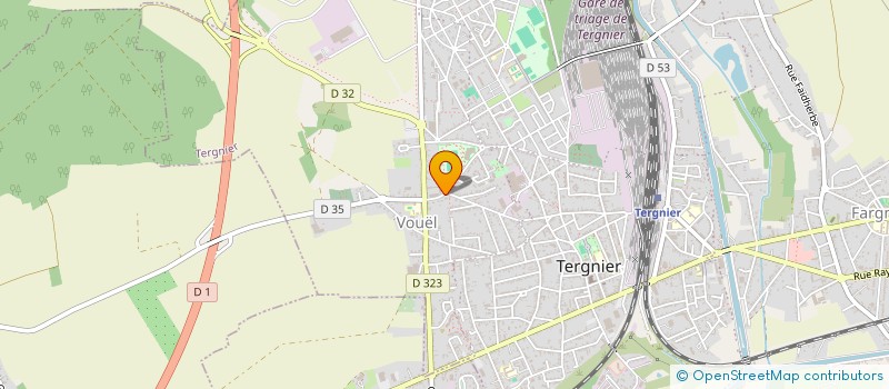 localisation de l'entreprise SCI DEBUIRE IMMOBILIER à TERGNIER