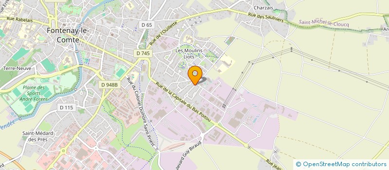 localisation de l'entreprise SCI DEBUSSY  FONTENAY-LE-COMTE