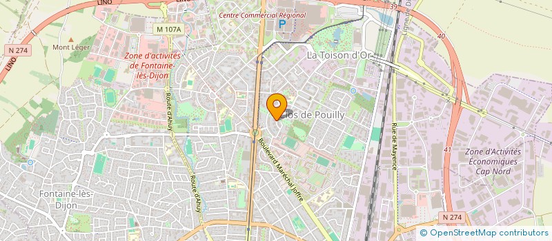 localisation de l'entreprise SCI DEC'IMMO à DIJON
