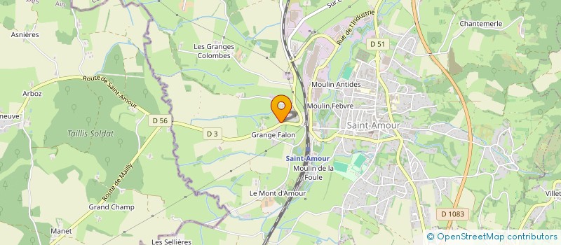 localisation de l'entreprise SCI DEC'O  SAINT-AMOUR