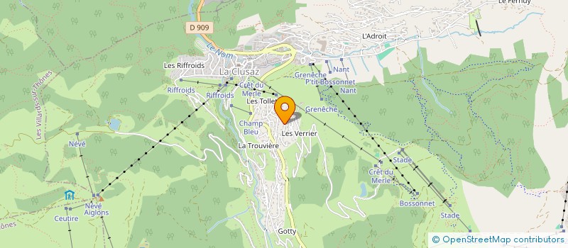 localisation de l'entreprise SCI DECA à LA CLUSAZ