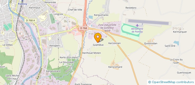 localisation de l'entreprise SCI DECA  NOYAL-PONTIVY