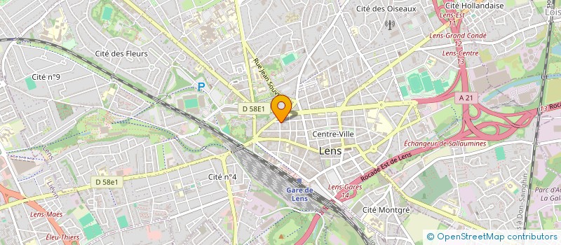 localisation de l'entreprise SCI DECA  LENS