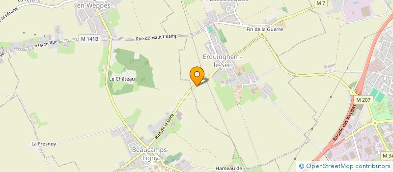 localisation de l'entreprise SCI DECADE  ERQUINGHEM-LE-SEC