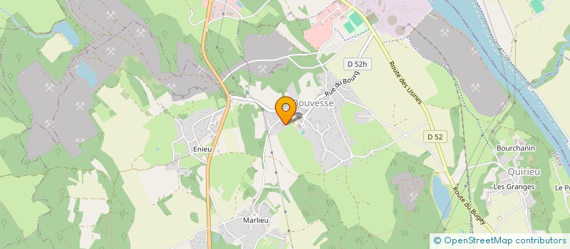 localisation de l'entreprise SCI DECARET  BOUVESSE-QUIRIEU