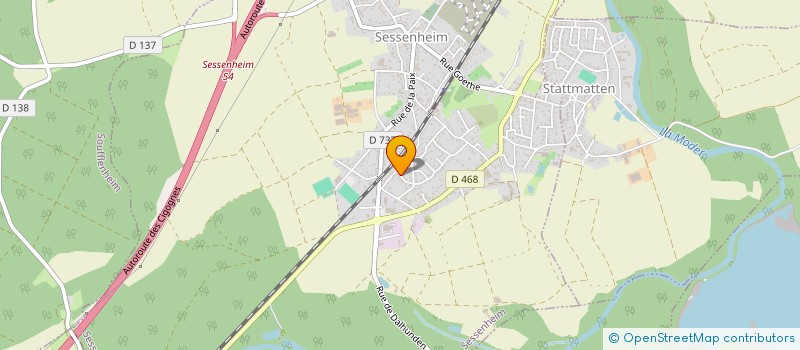 localisation de l'entreprise SCI DECASTARCK  SESSENHEIM