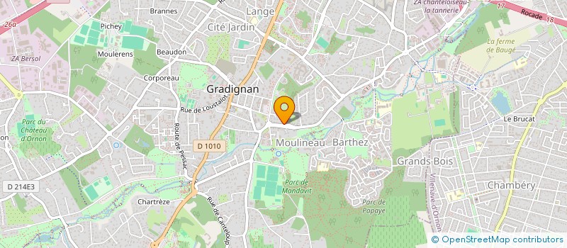 localisation de l'entreprise SCI DECATRE à GRADIGNAN