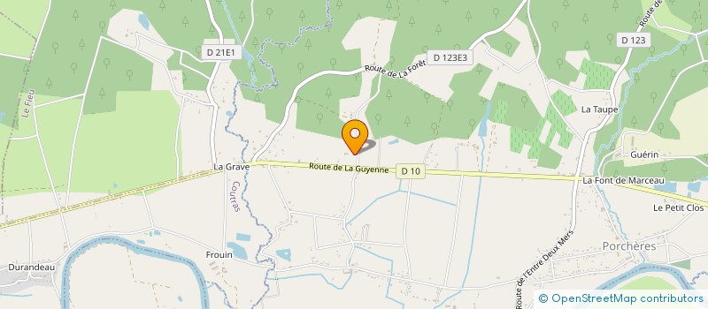 localisation de l'entreprise SCI DECAZES  PORCHERES