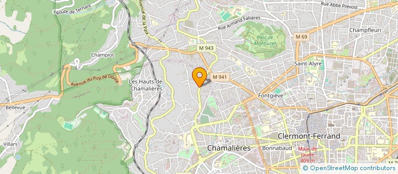 localisation de l'entreprise SCI DECHAMBRE  CHAMALIERES