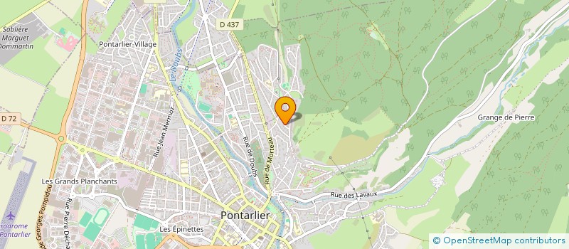 localisation de l'entreprise SCI DECHAN  PONTARLIER