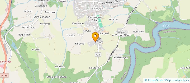 localisation de l'entreprise SCI DECHAN  PLOMELIN