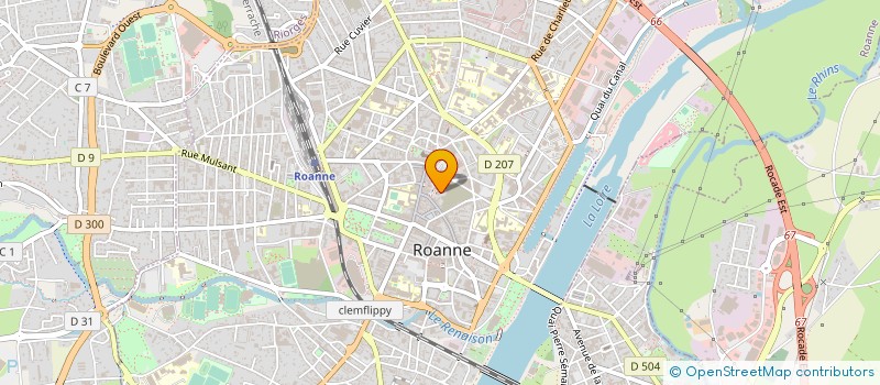 localisation de l'entreprise SCI DECHAVANNE  ROANNE