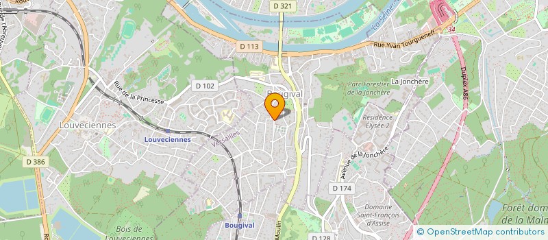 localisation de l'entreprise SCI DECIBEL  BOUGIVAL