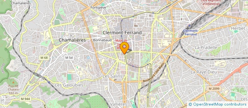 localisation de l'entreprise SCI DECIBEL  CLERMONT-FERRAND