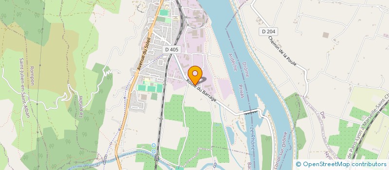 localisation de l'entreprise SCI DECIBELLE  LE POUZIN