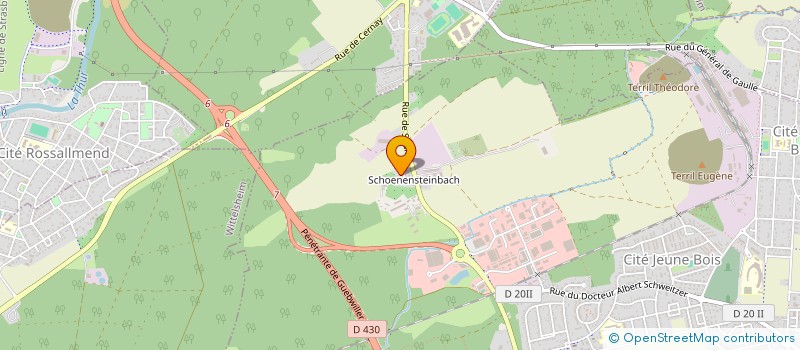 localisation de l'entreprise SCI DECIBELLE  WITTENHEIM