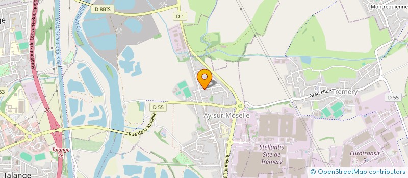 localisation de l'entreprise SCI DECILAUR  AY-SUR-MOSELLE