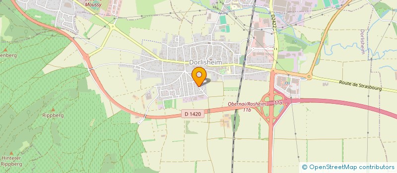 localisation de l'entreprise SCI DECIMM  DORLISHEIM