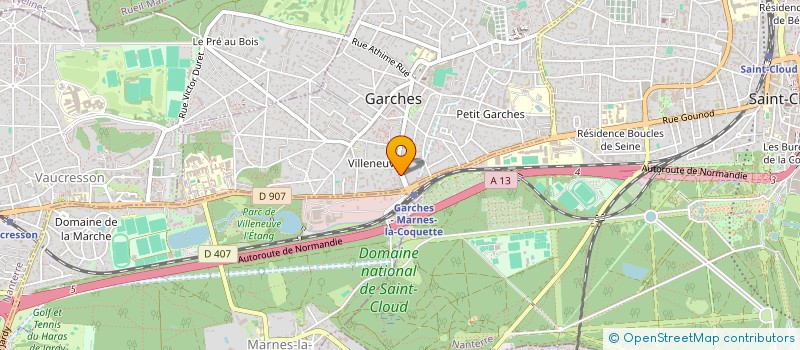 localisation de l'entreprise SCI DECKER à GARCHES