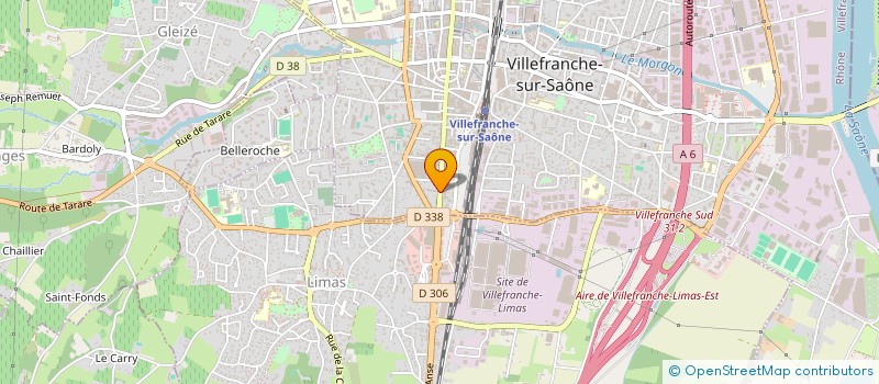 localisation de l'entreprise SCI DECLEP  VILLEFRANCHE-SUR-SAONE