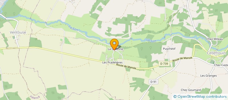 localisation de l'entreprise SCI DECLUDT  SUAUX