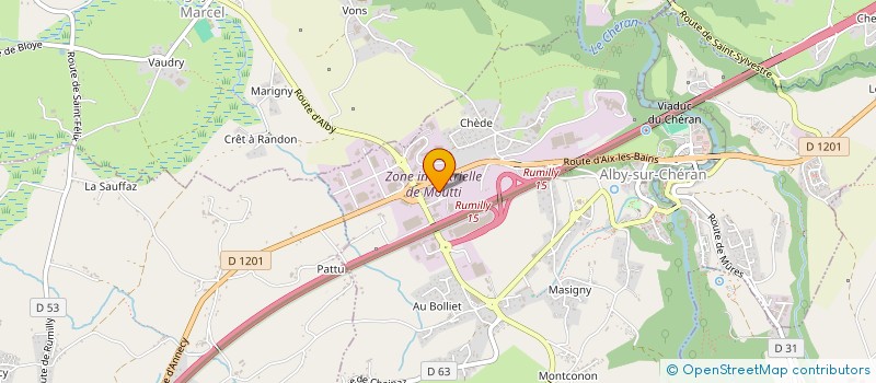 localisation de l'entreprise SCI DECM  ALBY-SUR-CHERAN