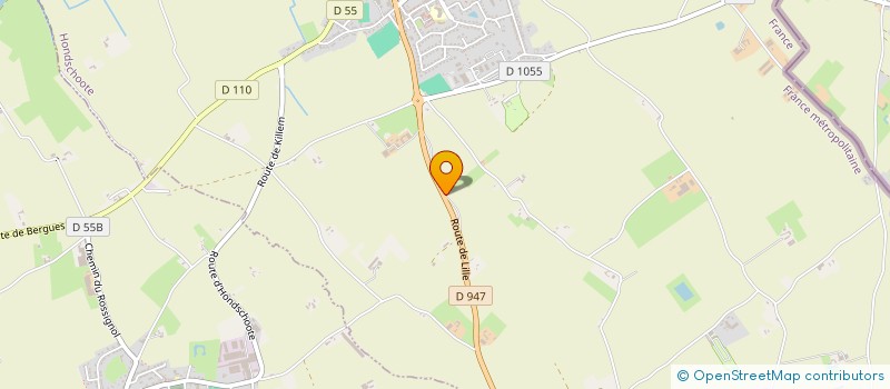 localisation de l'entreprise SCI DECO ET SENTEURS  HONDSCHOOTE