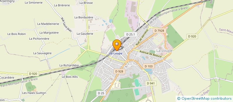 localisation de l'entreprise SCI DECO IMMO à LA LOUPE