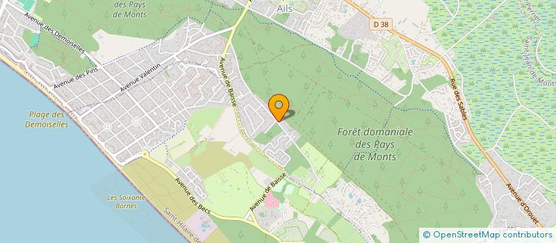 localisation de l'entreprise SCI DECOD'HEURE INVESTISSEMENT  SAINT-JEAN-DE-MONTS