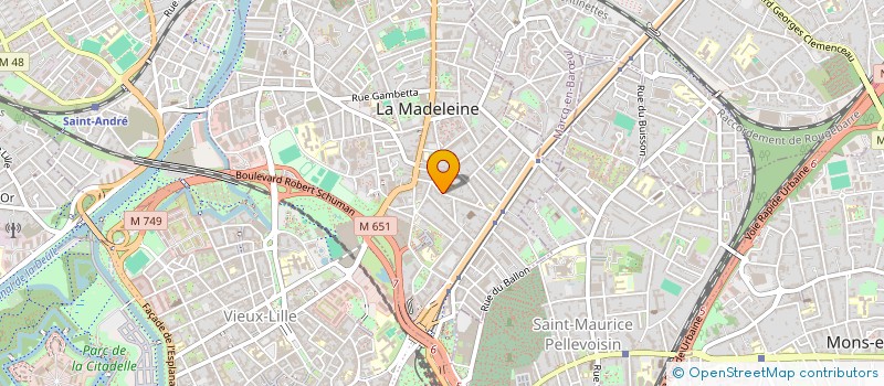 localisation de l'entreprise SCI DECODA à LA MADELEINE