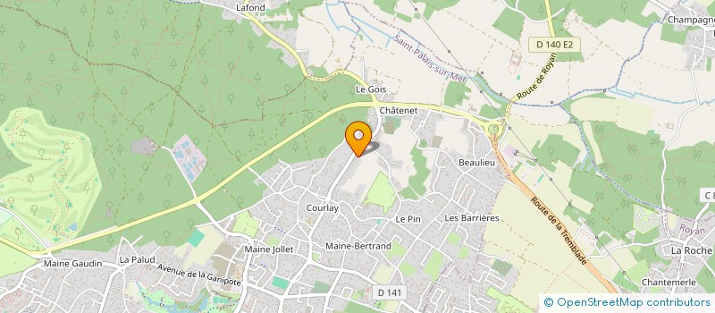 localisation de l'entreprise SCI DECODAM  SAINT-PALAIS-SUR-MER