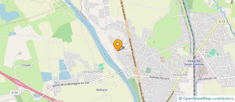 localisation de l'entreprise SCI DECOGNIER  VEAUCHE