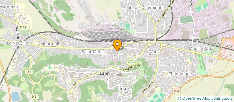 localisation de l'entreprise SCI DECOMBES JOEL à LAON