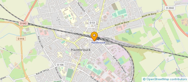 localisation de l'entreprise SCI DECOOL DECLEIR  HAZEBROUCK