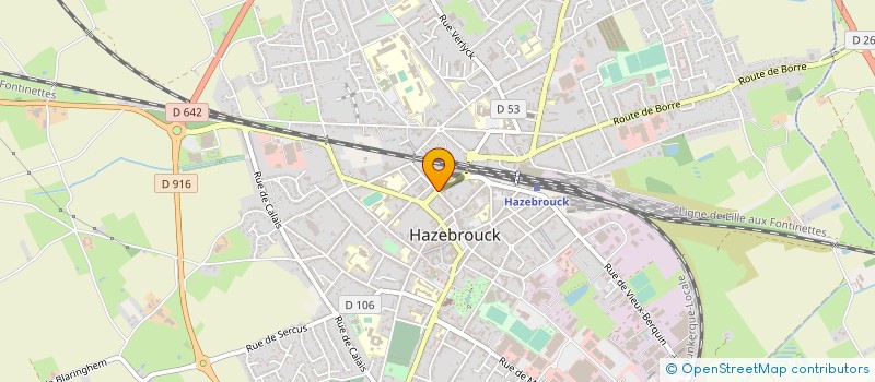 localisation de l'entreprise SCI DECOSTER  HAZEBROUCK