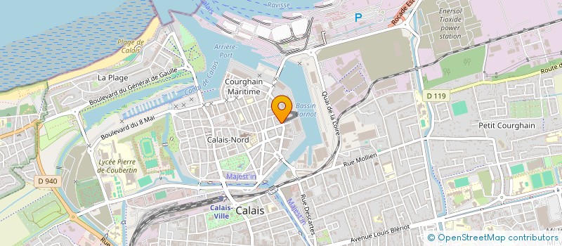 localisation de l'entreprise SCI DECOURCELLE FRERES ET SOEUR  CALAIS