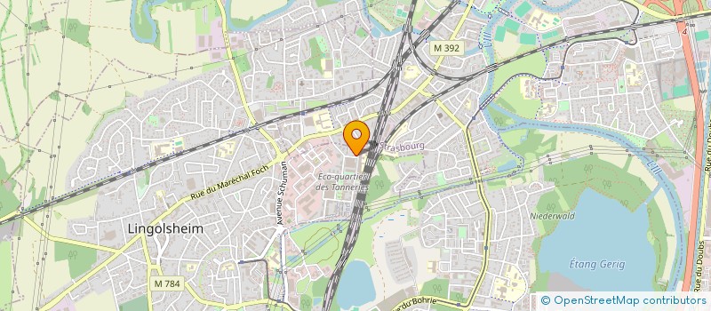 localisation de l'entreprise SCI DECOURTYE  LINGOLSHEIM