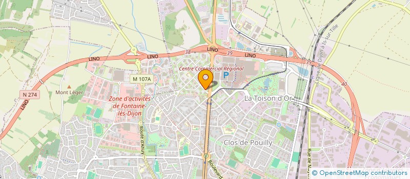 localisation de l'entreprise SCI DECOUVERTE 2020 à DIJON