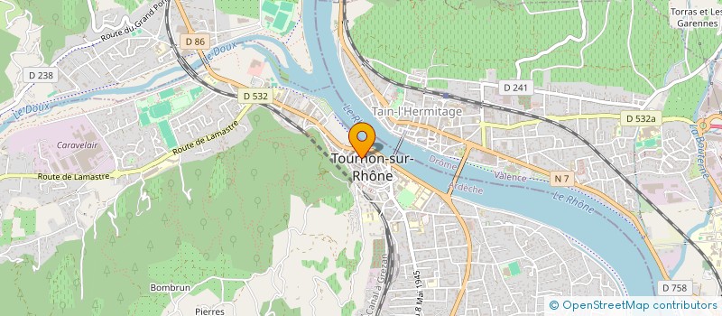 localisation de l'entreprise SCI DECOUX à TOURNON-SUR-RHONE