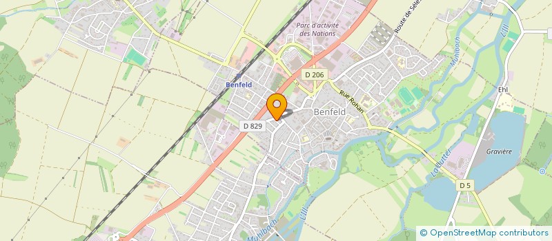 localisation de l'entreprise SCI DEDE  BENFELD