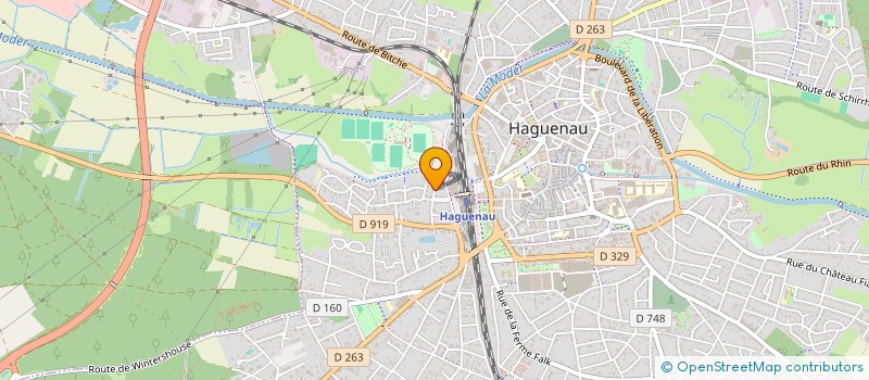 localisation de l'entreprise SCI DEE  HAGUENAU