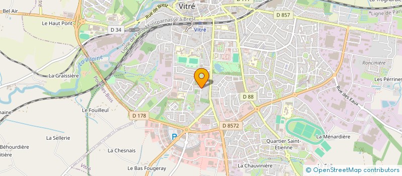 localisation de l'entreprise SCI DEE AND DEE  VITRE