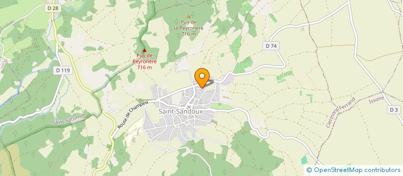 localisation de l'entreprise SCI DEE / BOUILLIE  SAINT-SANDOUX