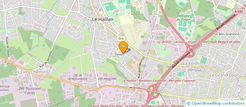 localisation de l'entreprise SCI DEER & DOE  LE HAILLAN