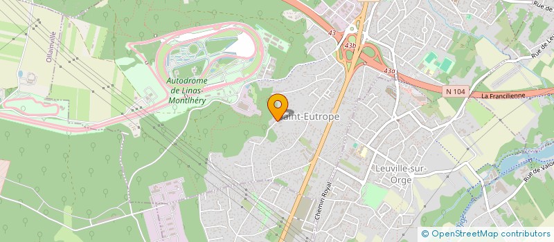 localisation de l'entreprise SCI DEF  LINAS