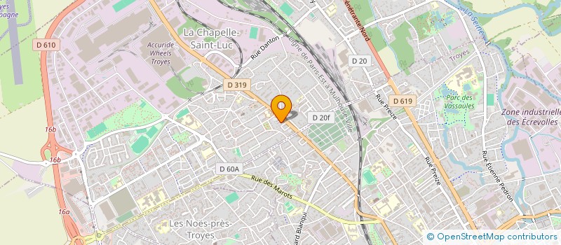 localisation de l'entreprise SCI DEFAB à LA CHAPELLE-SAINT-LUC