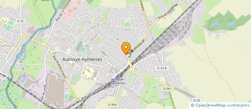 localisation de l'entreprise SCI DEFAUX  AULNOYE-AYMERIES