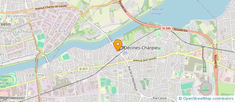 localisation de l'entreprise SCI DEFER  DECINES-CHARPIEU