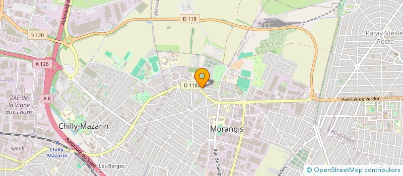 localisation de l'entreprise SCI DEFH  MORANGIS